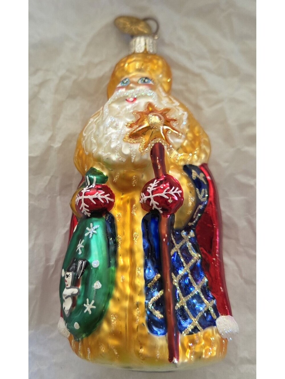 Christopher Radko 2000 Petite St. Petersburg Russian Santa Glass Ornament, Mint!